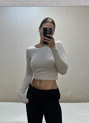 Лонгслів бежевий hm