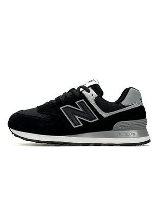 Кроссовки женские new balance 574 black grey