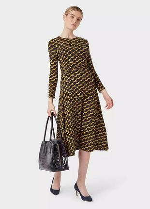 Вискозное миди платье hobbs bayview horse print