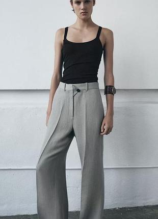 Брюки напівлляні zara p.xl
