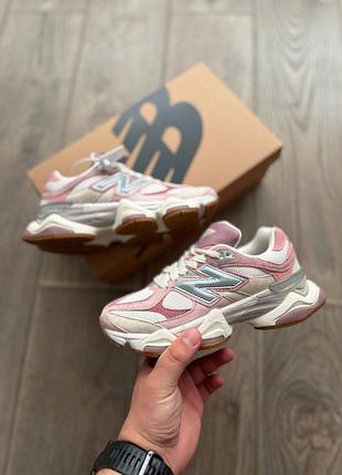 Стильні жіночі кросівки new balance 9060 pink beige