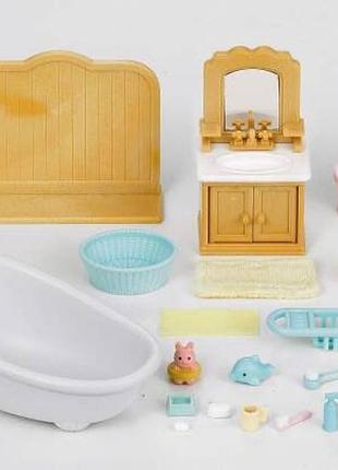 Sylvanian families ванна кімната в сільському стилі