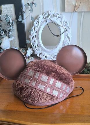Оригинальная шапка-вша микки маус чубакка disney parks star wars chewbacca ear hat