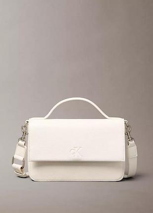 Сумка calvin klein, біла сумка calvin klein, ultralight phone crossbody calvin klein