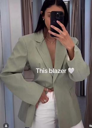 Піджак приталений zara s