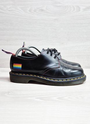Кожаные женские туфли dr. martens 1461 for pride оригинал, размер 38