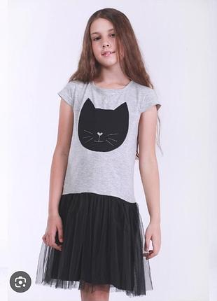 Фирменное детское нарядное платье с фатином 🐱