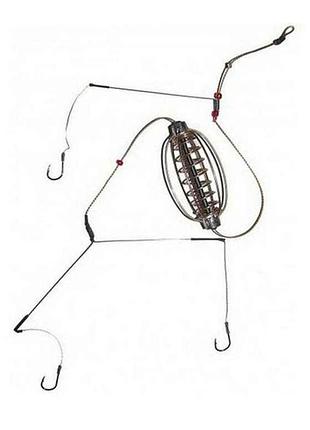 Кормушка арбуз 20г. 3 крючка крашеная тм volserfish