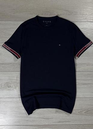 Стильная премиальная футболка томи хилфигер Tommy hilfiger global stripe, m, оригинал