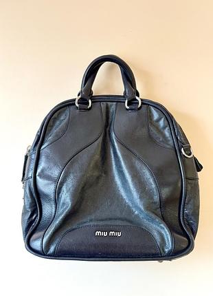 Шкіряна вінтажна сумка  miu miu оригінал