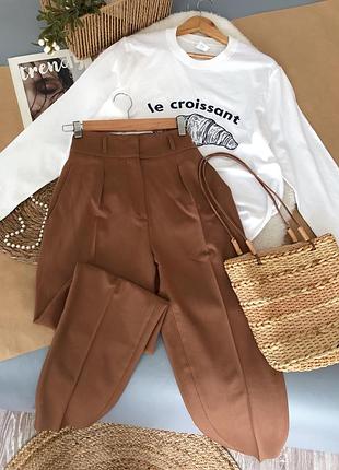 Красиві карамельні шерстяні брюки max mara