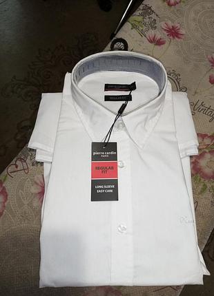 Pierre cardin paris нова з бирками чоловіча білосніжна сорочка xl regular fit