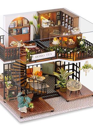 Diy house румбокс будинок 3d конструктор forest teashop lv-001