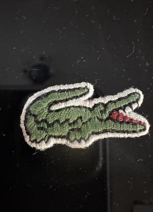 Логотип нашивка lacoste оригинал лейб