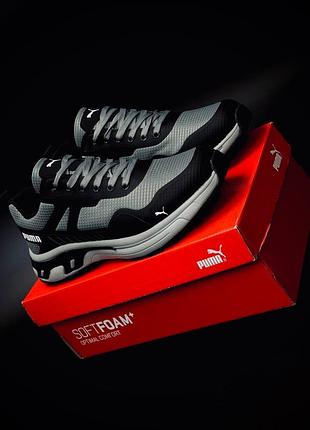 Ккросівки  puma подростковые серо-черные | легкие спортивные | размеры 40–46 мужские кроссовки пума новинка молодежная модель 2026 стиль