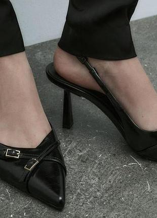 Женские мюли zara размер 38,5-39