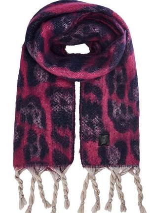Теплий обємний шарф з китицями, moda in pelle london