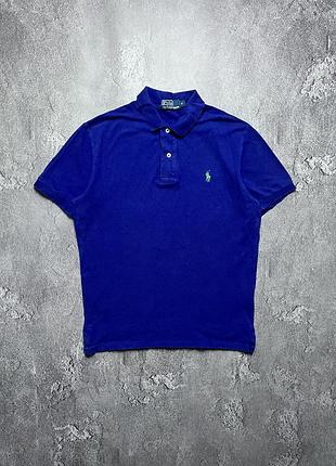 Vintage винтажная футболка поло polo ralph lauren поло ральф лаурен big pony size s размер с