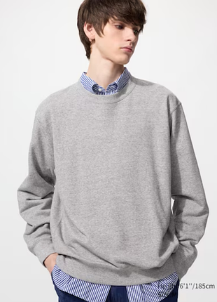 Новый мужской свитшот uniqlo 100% хлопок