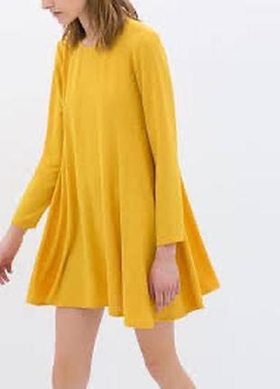 Яскрава жовта сукня zara
