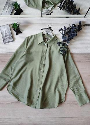 Легка сорочка з ацетату h&m p l