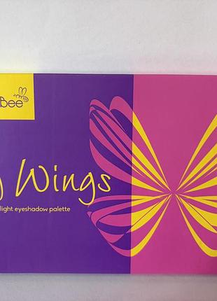 Палетка тіней для повік glambee my wings beauteous flight містить 18 різних відтінків
