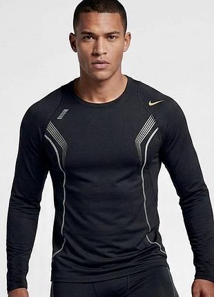 Чоловічий спортивний лонгслив /рашгард nike для бігу, тренувань в залі, фітнесу