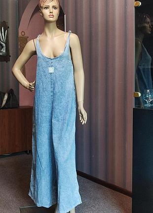Супер стильный джинсовый комбинезон l-xl