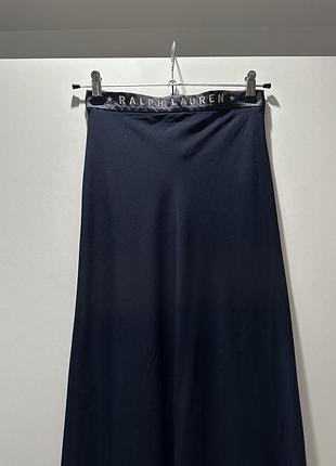 Ralph lauren vintage silk look maxi skirt made in italy xs