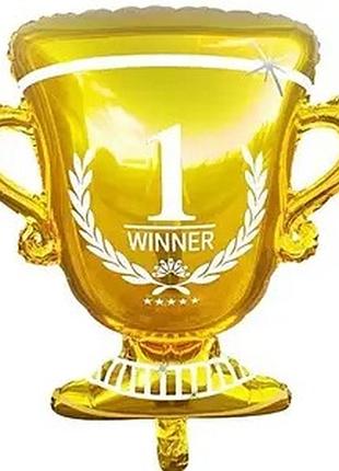 Фольгована кулька кнр (62х74 см) кубок чемпіона "1 winner"