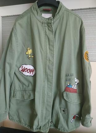 Куртка джинсова zara peanuts