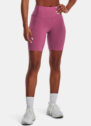 Рожеві спортивні шорти-велосипедки under armour