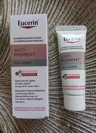 👛7мл. миниатюра сыворотка eucerin anti pigment dual serum против пигментных пятен, гиперпигментации и для предотвращения ее повторного появления