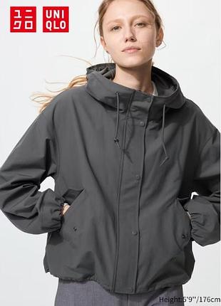 Парка из хлопковой смеси uniqlo