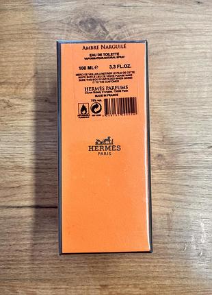 Парфуми hermes ambre narguilé/ унісекс парфуми