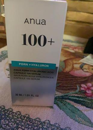 Сироватка для обличчя з pdrn та гіалуроновою кислотою anua pdrn hyaluronic acid capsule 100 serum для глибокого зволоження та сяйва шкіри, 30 мл
