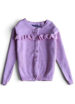 🌸 кофта primark 9-12 міс, 80 см, 100% бавовна з рюшами