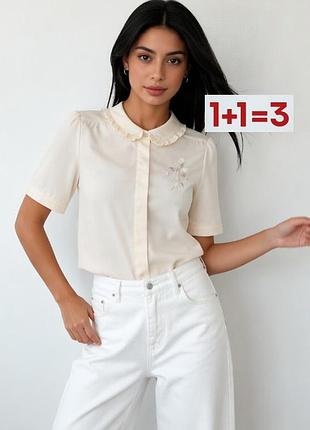 1+1=3 🎁 невероятная легкая рубашка с вышивкой от canda