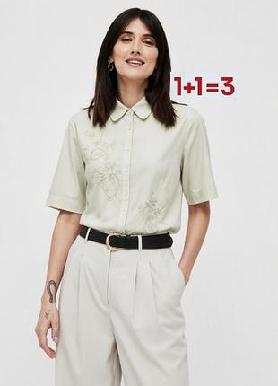 1+1=3 🎁 невероятная легкая винтажная рубашка с вышивкой от marks &amp; spencer