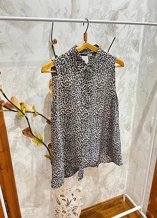 Блузка леопардова max mara 100% шовк
