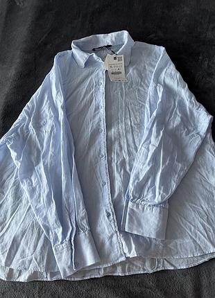 Блакитна сорочка zara