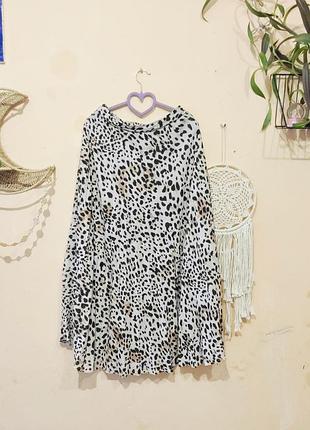 Юбка плиссе с леопардовым принтом new look
