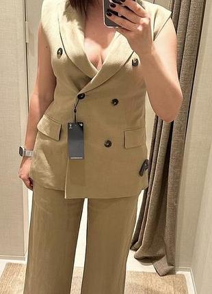 Костюм лен massimo dutti 42