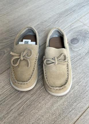 Лофери zara натуральний замш
