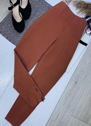 Завужені брюки marks&spencer s класичні брюки теракотові