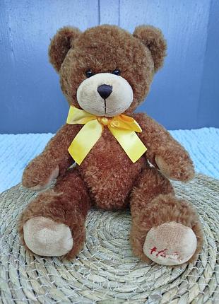 Колекційний ведмедик hamleys коричневий 32 см.
