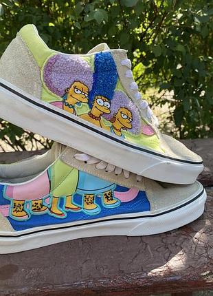 Кеди vans old skool із колаборації з the simpsons, модель під назвою "the bouviers"