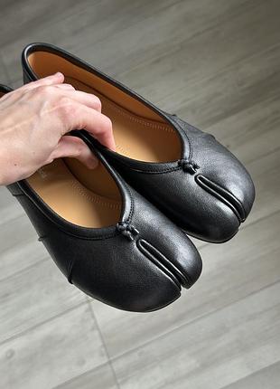 Шкіряні табі балетки maison margiela