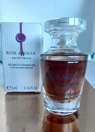 Rose absolue yves rocher ив роше 5мл парф. вода