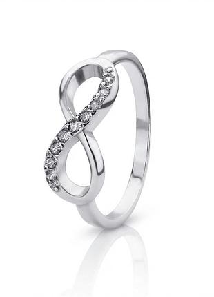 Серебряное кольцо бесконечность (3752)